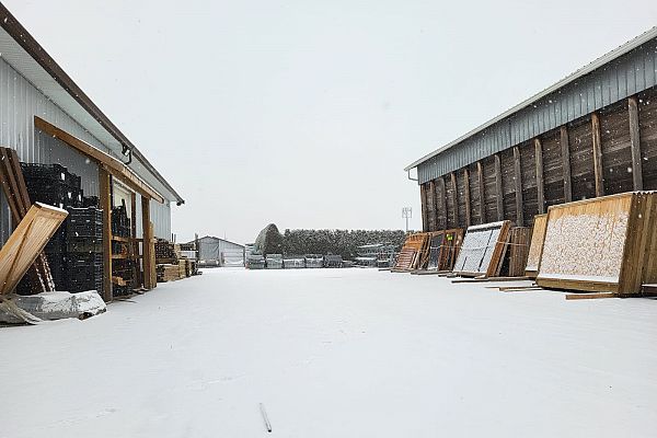 Snow Covered Yard